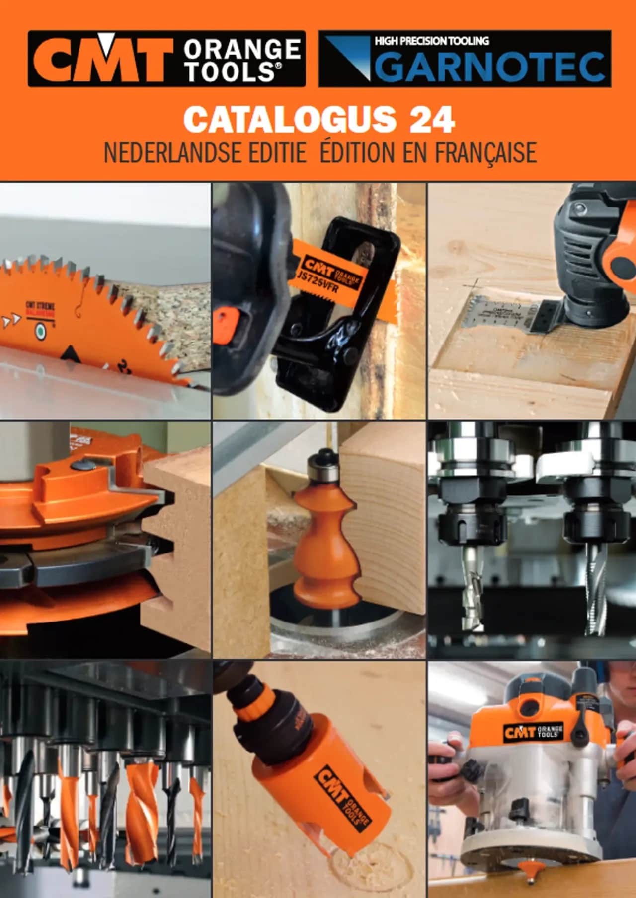 CMT Orange Tools® catalogus editie 24 – compleet overzicht van professioneel snijgereedschap verdeeld door Garnotec