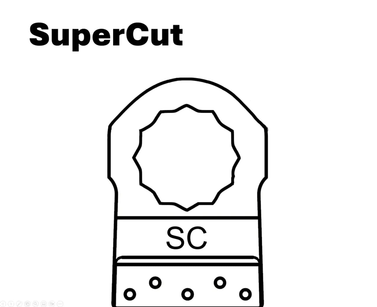 CMT SuperCut multitoolaansluiting voor oscillerende multitools