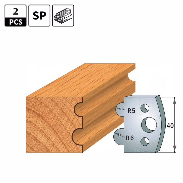 Profielmessen voor profielfreeskop I=40mm profiel 30