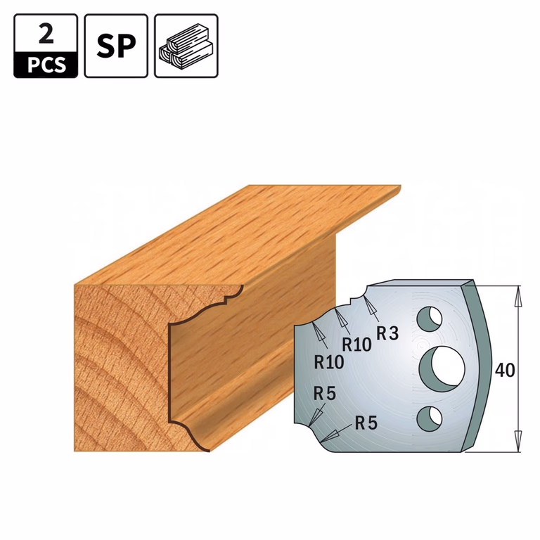 Profielmessen voor profielfreeskop I=40mm profiel 79