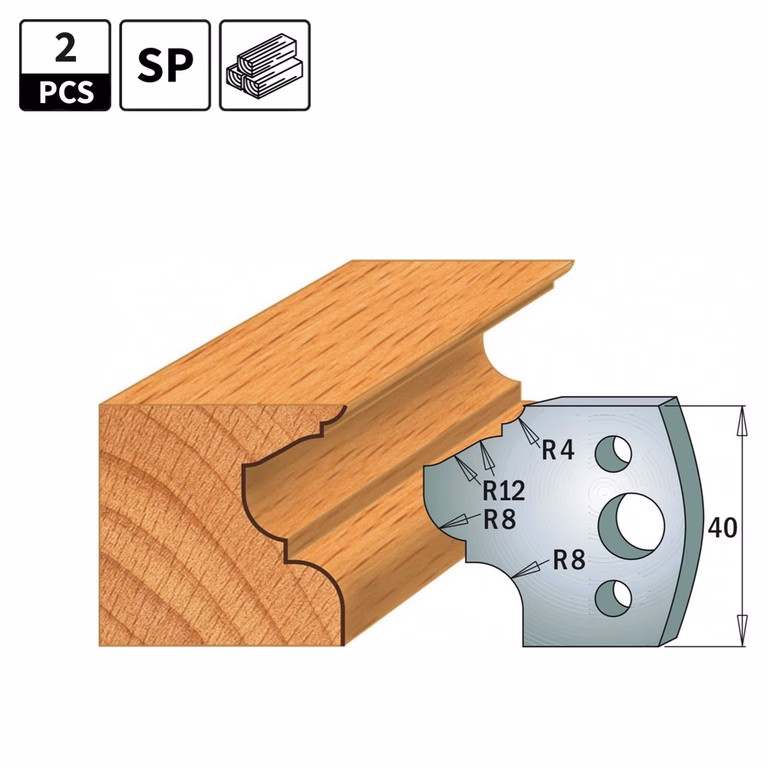 Profielmessen voor profielfreeskop I=40mm profiel 89