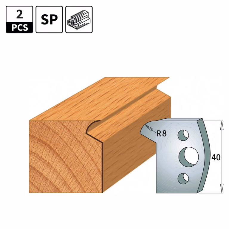 Profielmessen voor profielfreeskop I=40mm profiel 116