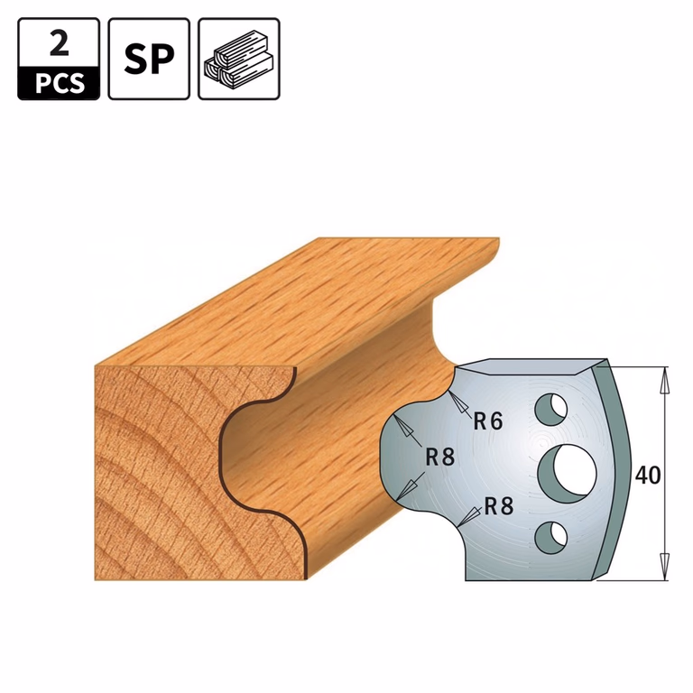 Profielmessen voor profielfreeskop I=40mm profiel 56