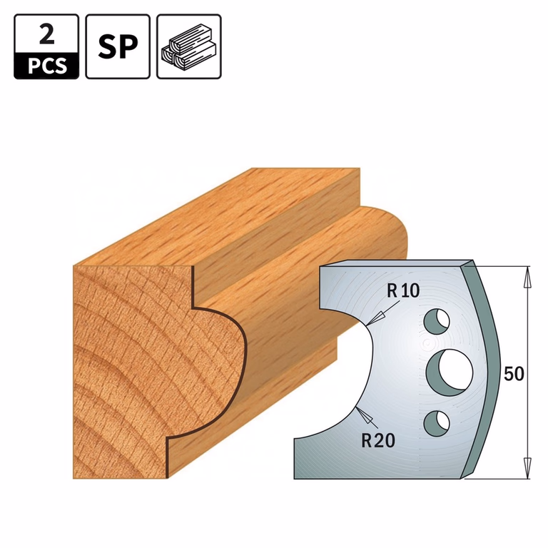 Profielmessen voor profielfreeskop I=50mm profiel 504