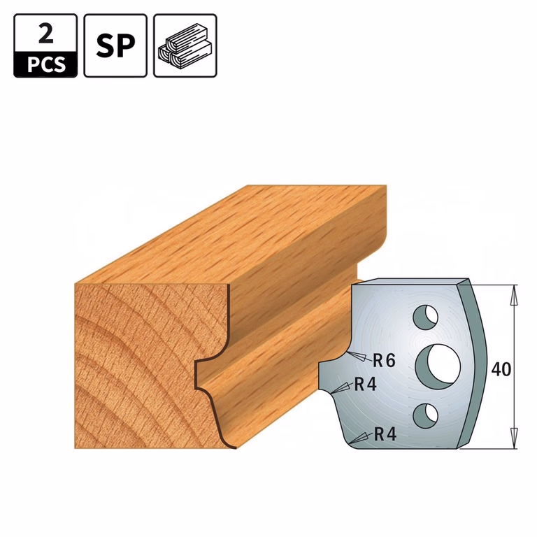 Profielmessen voor profielfreeskop I=40mm profiel 41
