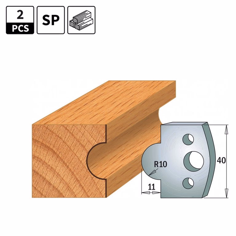 Profielmessen voor profielfreeskop I=40mm profiel 14