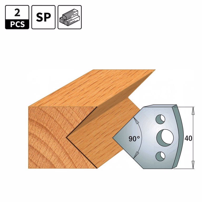 Profielmessen voor profielfreeskop I=40mm profiel 127