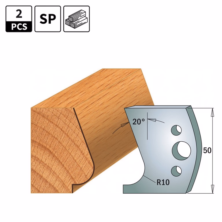 Couteaux profil pour porte-outil I=50mm profil 575