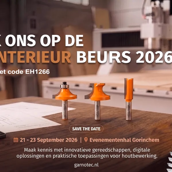 Garnotec aanwezig op de Hout Interieur Beurs 2026 in Gorinchem