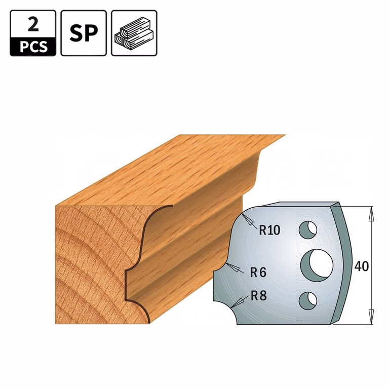 Profielmessen voor profielfreeskop I=40mm profiel 64