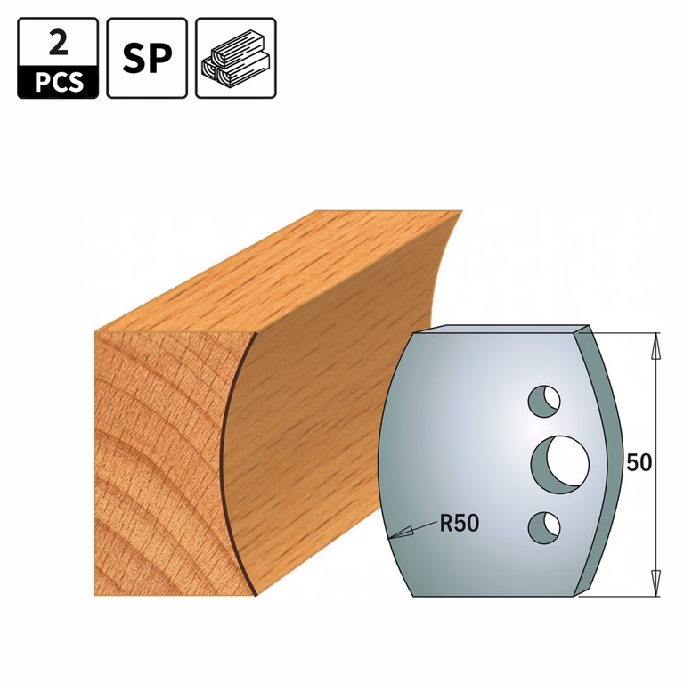 Profielmessen voor profielfreeskop I=50mm profiel 560