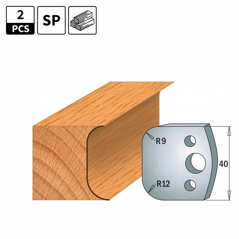 Profielmessen voor profielfreeskop I=40mm profiel 50