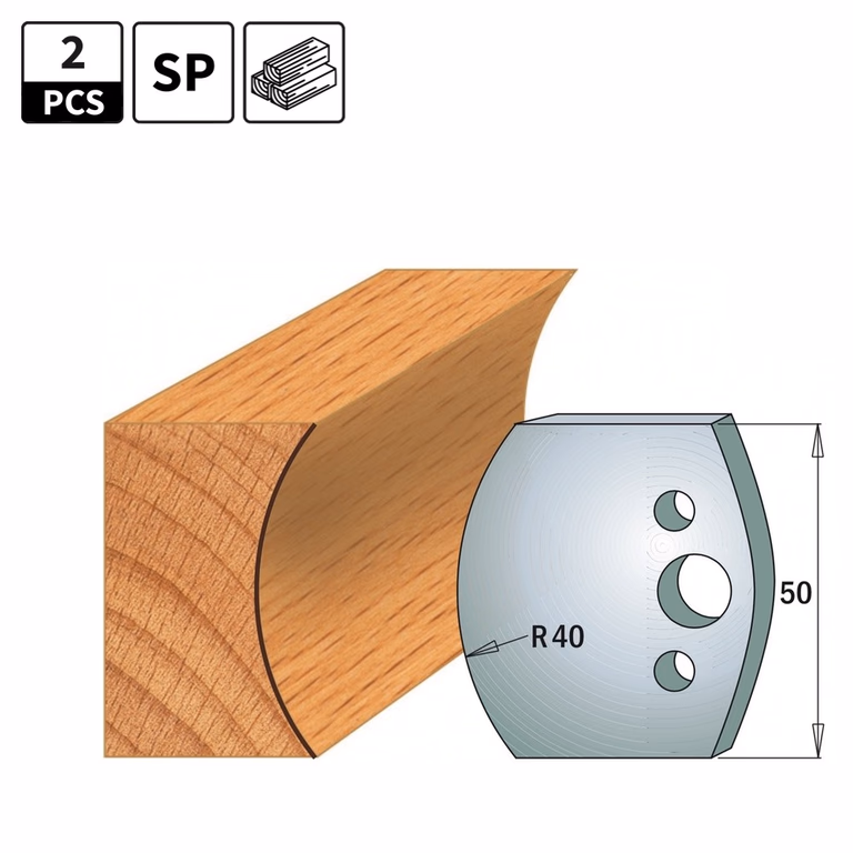 Profielmessen voor profielfreeskop I=50mm profiel 553