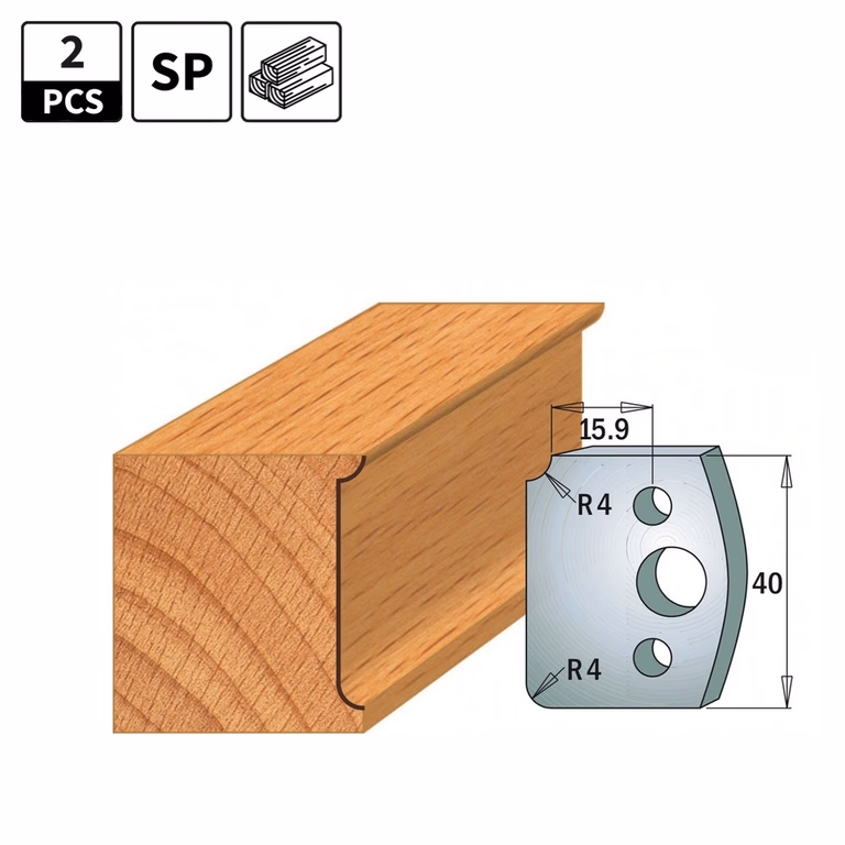 Profielmessen voor profielfreeskop I=40mm profiel 171