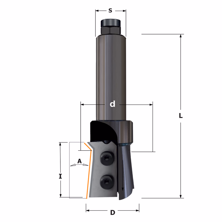 Bekastingsfrees D=28mm S=20mm
