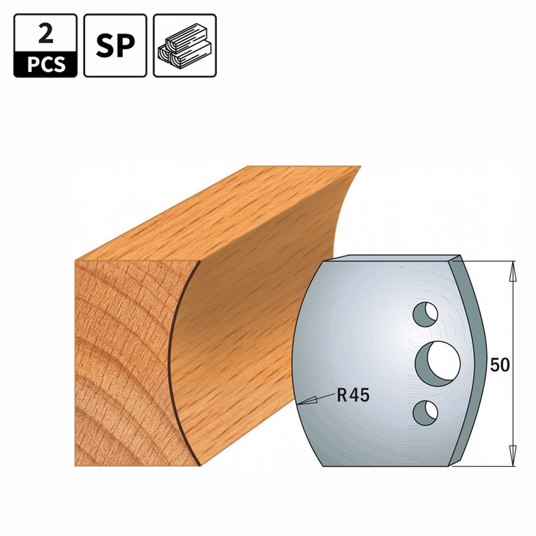 Profielmessen voor profielfreeskop I=50mm profiel 554