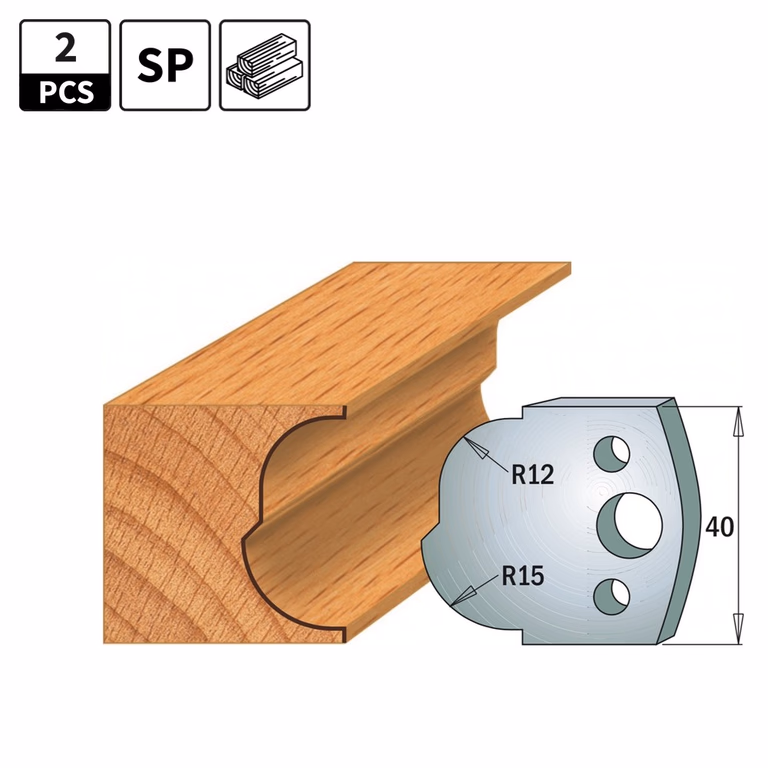 Profielmessen voor profielfreeskop I=40mm profiel 115