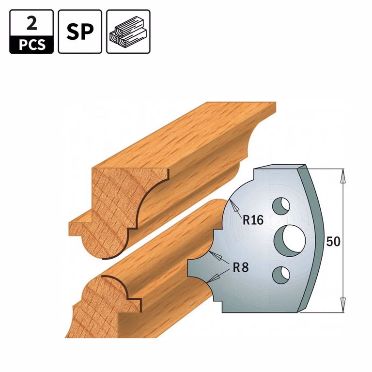 Profielmessen voor profielfreeskop I=50mm profiel 541