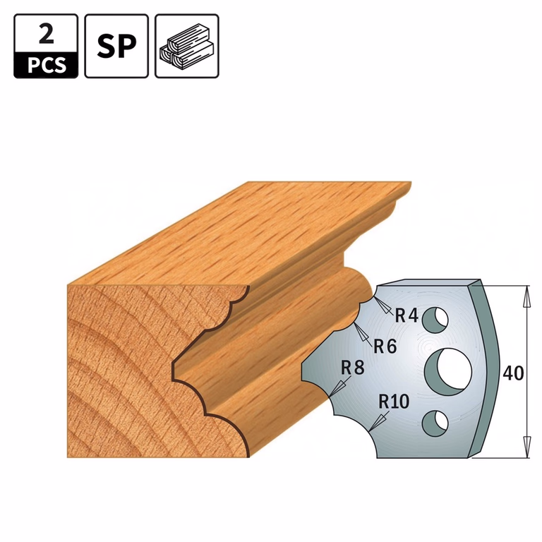 Profielmessen voor profielfreeskop I=40mm profiel 126