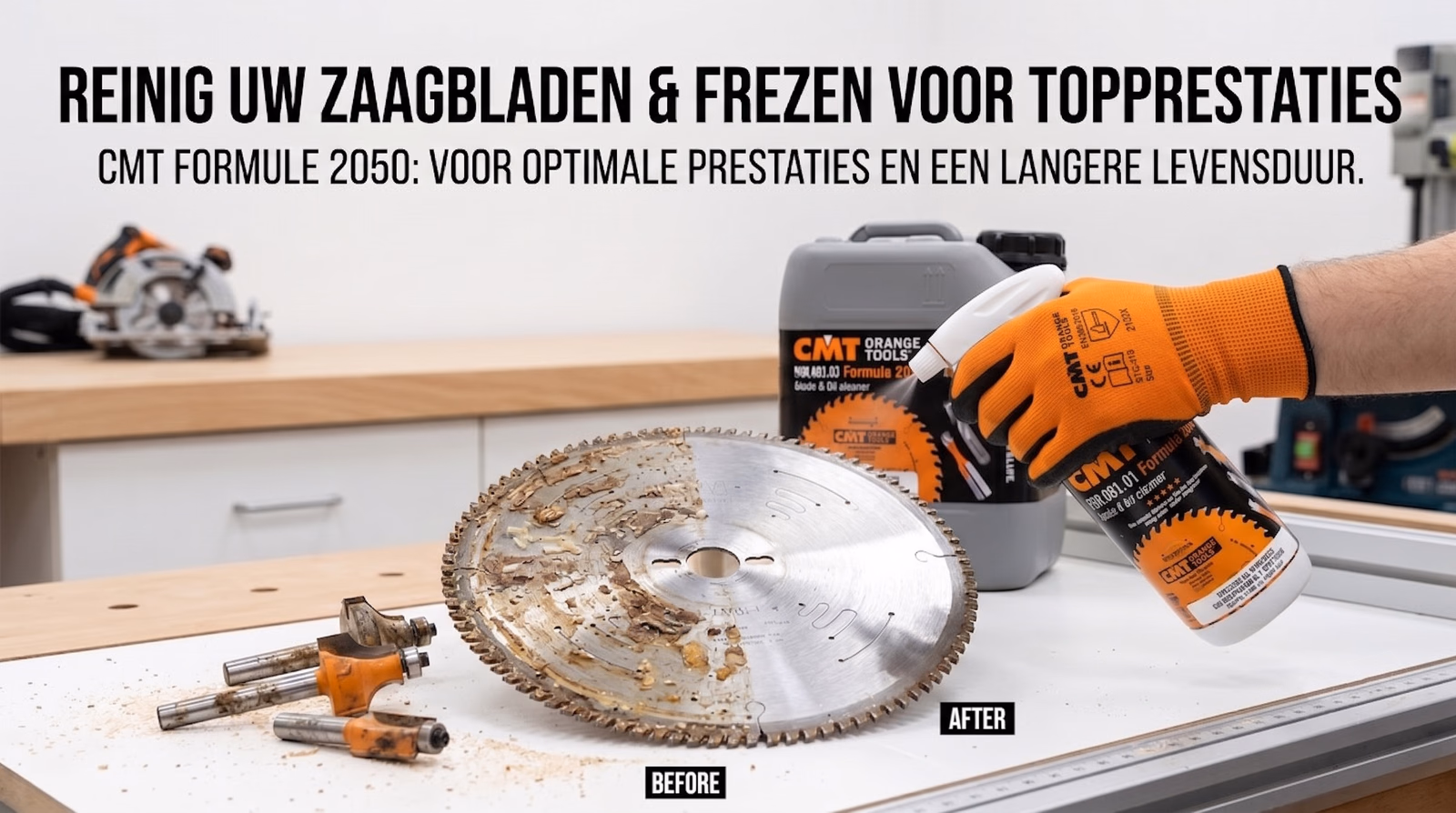Waarom uw zaagbladen en frezen regelmatig reinigen?