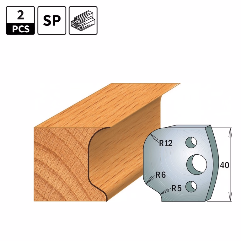 Profielmessen voor profielfreeskop I=40mm profiel 48