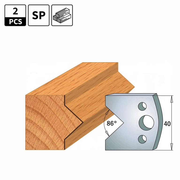 Profielmessen voor profielfreeskop I=40mm profiel 34