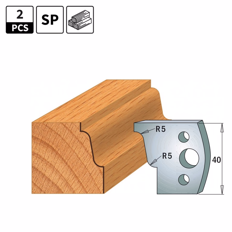 Profielmessen voor profielfreeskop I=40mm profiel 31