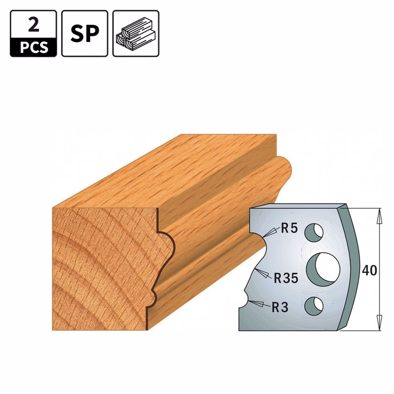 Couteaux profil pour porte-outil I=40mm profil 81