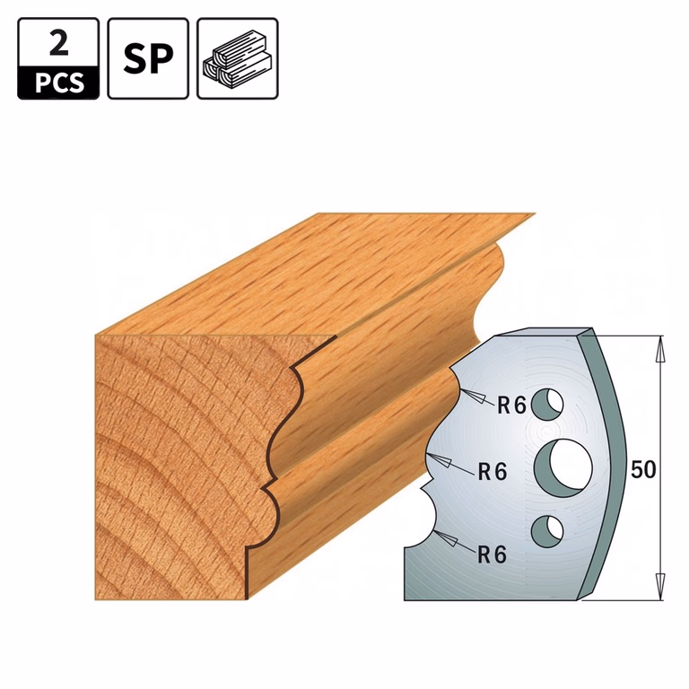 Profielmessen voor profielfreeskop I=50mm profiel 509