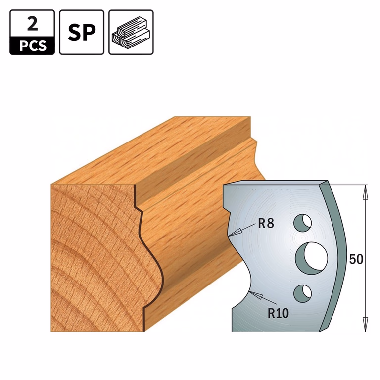 Profielmessen voor profielfreeskop I=50mm profiel 510