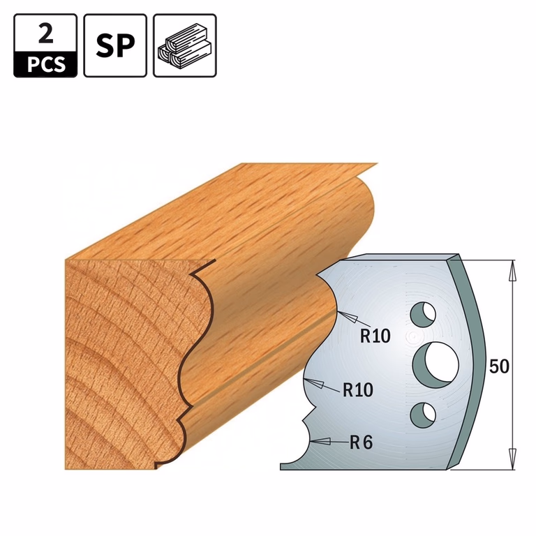Profielmessen voor profielfreeskop I=50mm profiel 506