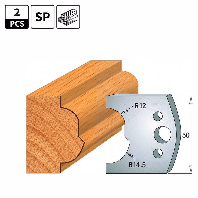 Profielmessen voor profielfreeskop I=50mm profiel 519