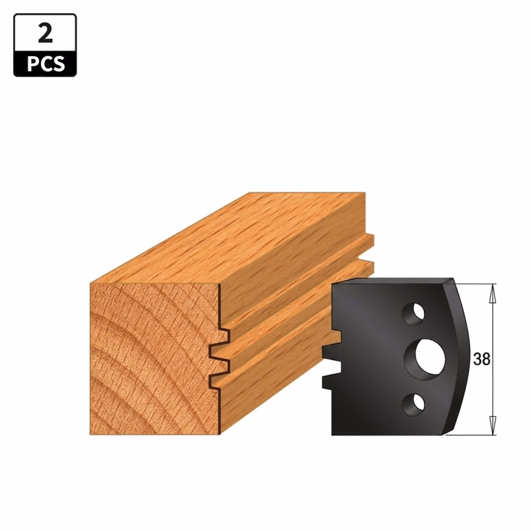 Begrenzer voor profielfreeskop I=38mm profiel 75
