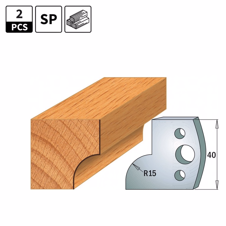 Profielmessen voor profielfreeskop I=40mm profiel 57