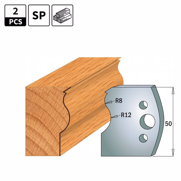 Couteaux profil pour porte-outil I=50mm profil 578