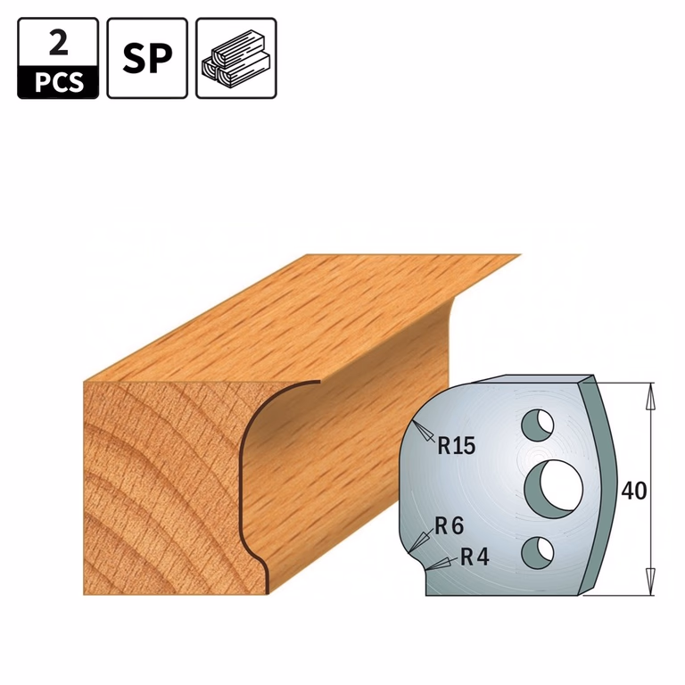 Profielmessen voor profielfreeskop I=40mm profiel 47