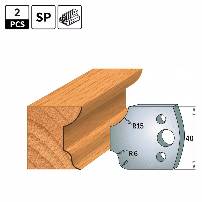 Profielmessen voor profielfreeskop I=40mm profiel 44