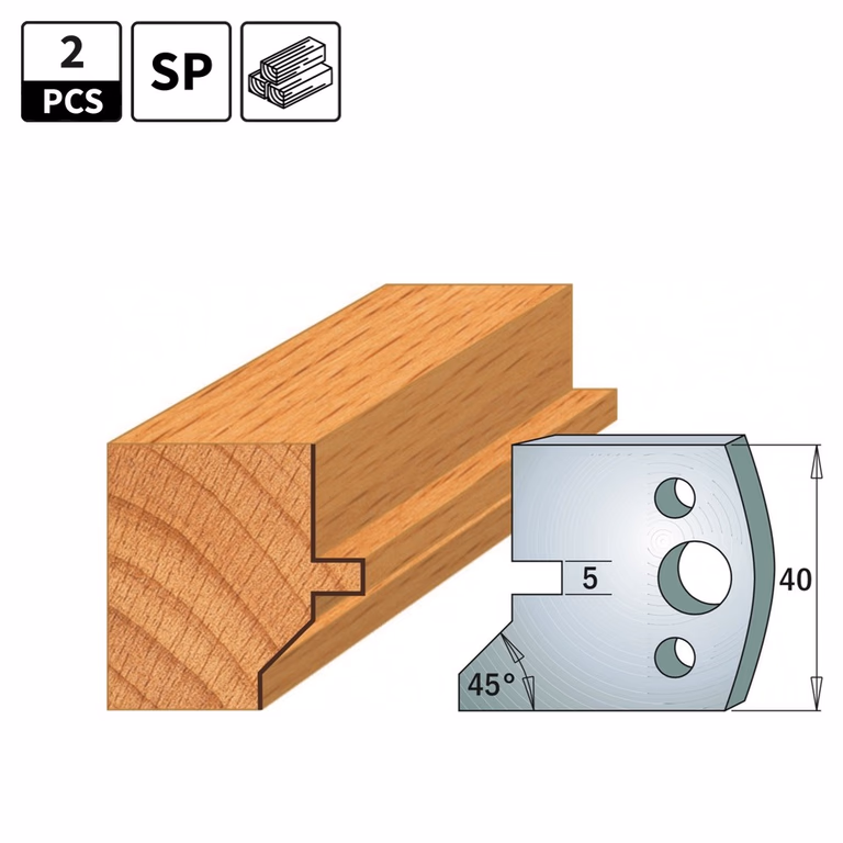 Couteaux profil pour porte-outil I=40mm profil 83