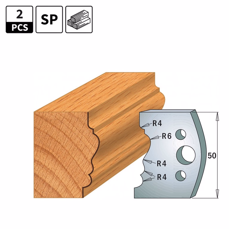 Profielmessen voor profielfreeskop I=50mm profiel 511