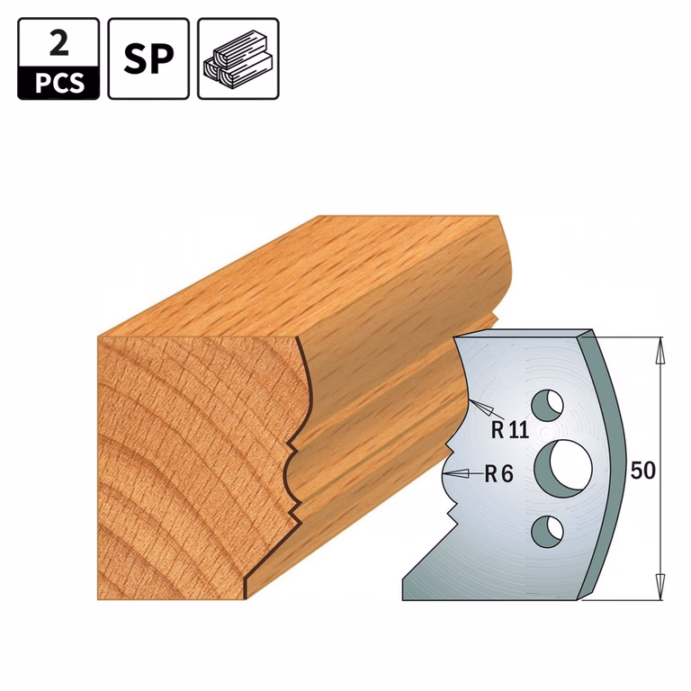 Profielmessen voor profielfreeskop I=50mm profiel 503