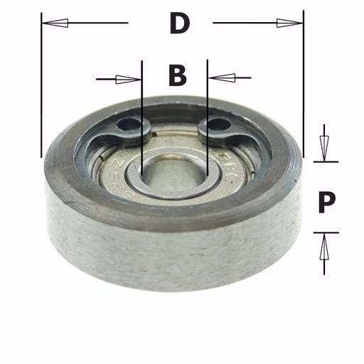 Standaard kogellager D=21mm B=5mm P=7mm