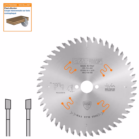 Lame pour abréviation, machine portable D=160mm