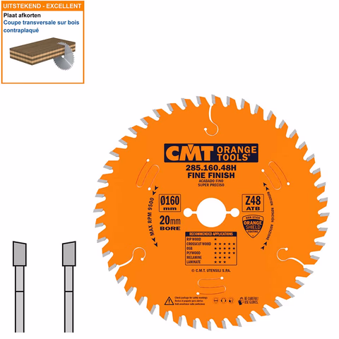 Lame de scie universelle D=160mm B=20mm