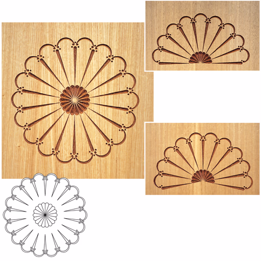 Grand Espagnol fan ( 1 pièces calibre ) L=400mm