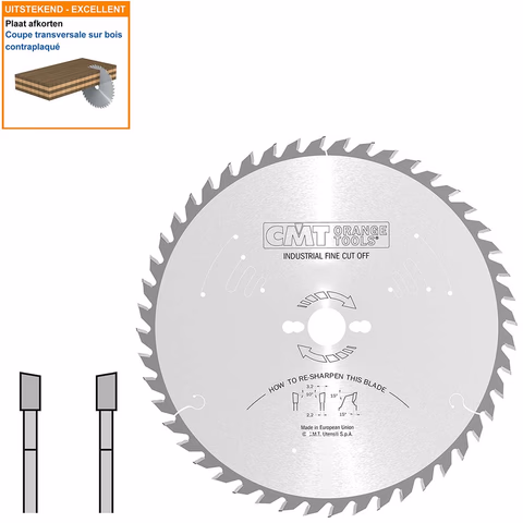 Lame de scie universelle D=250mm K=3,2mm P=2,2mm Z40 · 285.040.10H