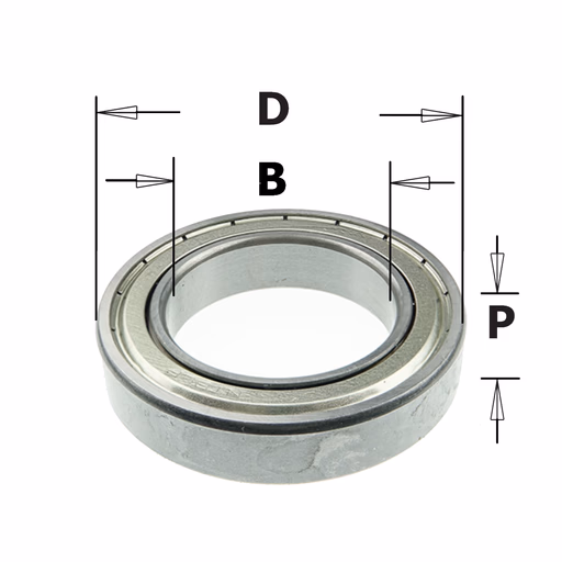 Standaard kogellager D=80mm B=50mm P=16mm