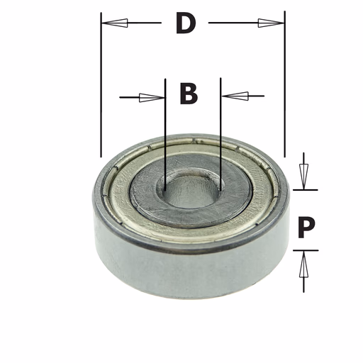Standaard kogellager D=28mm B=8mm P=9mm