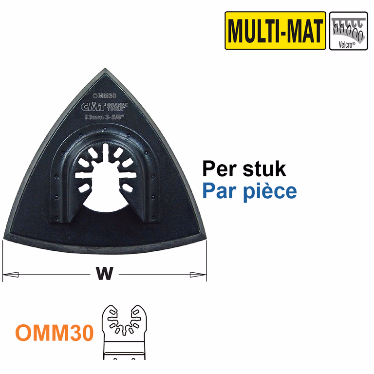 Geperforeerde schuurvoetjes 93mm · OMM30-X1
