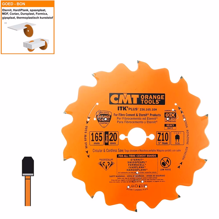 Scie circulaire pour fibres de ciment 236.165.10H