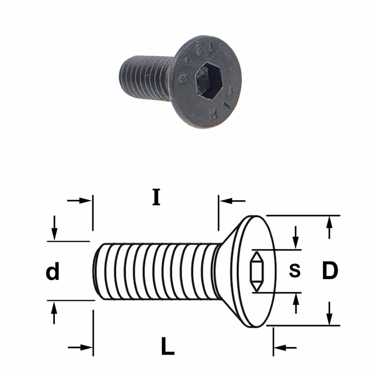 Coninche boulon à tête hexagonale